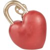 Decoración de pared Clayre & Eef 6PR5955 con corazón y llave rojo dorado 22x9x30 cm