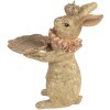Decoración de conejo con cuenco Clayre & Eef 6PR5963 beige oro 31x20x33 cm