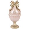 Decoración de huevo Clayre & Eef Ø 15x31 cm Rosa-Gold
