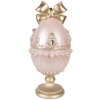 Decoración de huevo Clayre & Eef Ø 15x31 cm Rosa-Gold