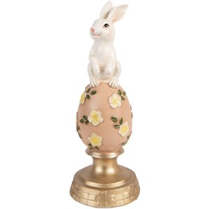 Decoración de conejo sobre huevo Clayre & Eef...