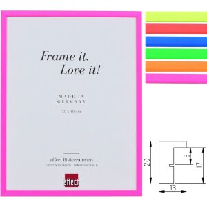 Marco de fotos Effect Profil 2500 de madera Neon 1,3 cm...