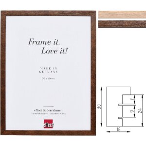 Espejo de madera Effect Profil 2430 Roble Macizo o Nogal...