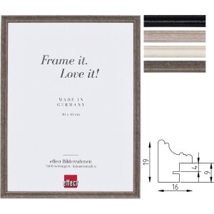 Marco de fotos Effect 2440 de madera con listón...