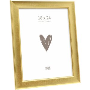 Marco de fotos Deknudt S244 dorado 18x24 cm
