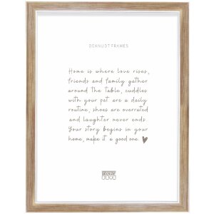 Marco de fotos Deknudt S244 bronce 15x20 cm medio ancho biselado acabado madera