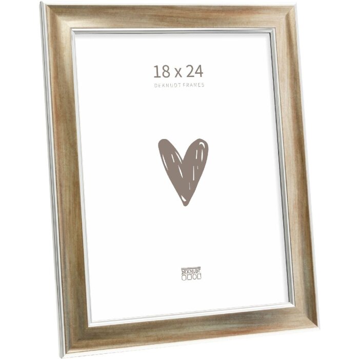 Marco de fotos Deknudt S244 bronce 18x24 cm
