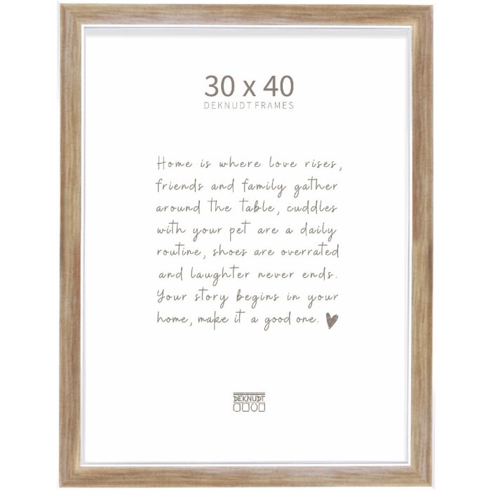 Marco de fotos Deknudt S244 bronce 30x40 cm