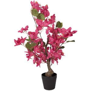 Árbol de decoración Bougainvillea Clayre & Eef Rosa Verde 25x25x60 cm