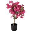 Árbol de Bougainvillea Clayre & Eef 30x30x90 cm con flores rosas y hojas verdes