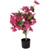 Árbol de Bougainvillea Clayre & Eef 30x30x90 cm con flores rosas y hojas verdes