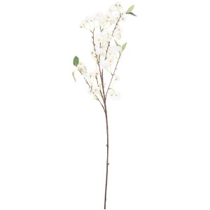 Decoración de ramo con flores Clayre & Eef Blanco y Verde 10x12x90 cm
