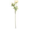 Flor artificial de ranúnculo Clayre & Eef 6x10x52 cm Amarillo-Verde