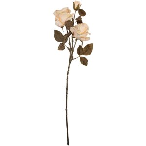 Decoración ramo con flores Clayre & Eef 12x12x70 cm Blanco y Verde