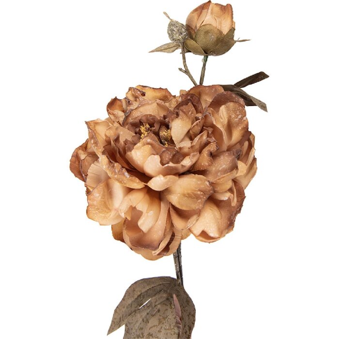 Decoración de rama con flores Clayre & Eef Marrón-Verde 14x17x73 cm