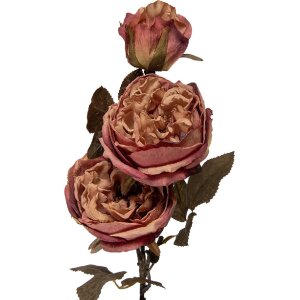 Decoración ramo con flores Clayre & Eef en rosa y verde 12x15x70 cm