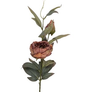 Decoración Clayre & Eef 5PL0246P con ramo de flores rosa-verde 14x14x83 cm