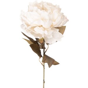 Flor artificial de buganvilla Clayre & Eef 5PL0247W blanco-verde 14x14x70 cm