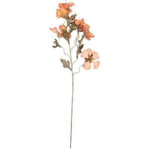 Decoración Clayre & Eef con ramo de flores naranja y verde 8x20x82 cm