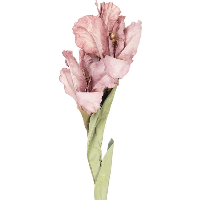 Decoración de rama con flores Clayre & Eef 5PL0256P en rosa y verde 10x18x85 cm