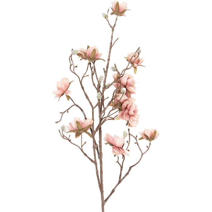 Decoración de ramo con flores Clayre & Eef 5PL0259 en rosa y marrón 15x20x90 cm