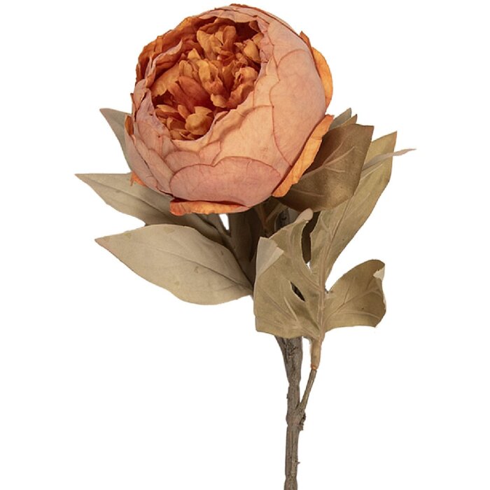 Flor artificial Clayre & Eef 5PL0266P Naranja-Verde 11x11x62 cm