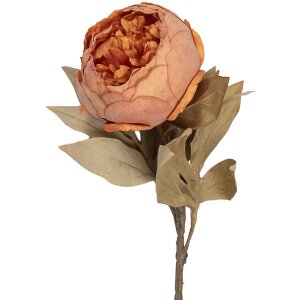 Flor artificial Clayre & Eef 5PL0266P Naranja-Verde 11x11x62 cm