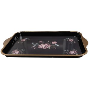 Tablet Clayre & Eef 66438 38x27x2 cm Negro-Rosa