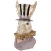 Estatua decorativa de conejo Clayre & Eef Beige 14x12x27 cm
