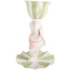 Decoración Clayre & Eef Conejo Blanco-Verde Ø 15 cm x 24 cm