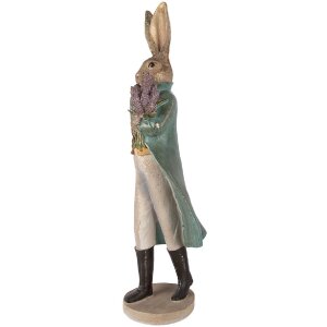 Decoración Conejo Dorado Clayre & Eef 17x15x53 cm