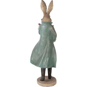 Decoración Conejo Dorado Clayre & Eef 17x15x53 cm