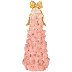 Decoración de pastel Clayre & Eef rosa-gold Ø 12 cm x 29 cm