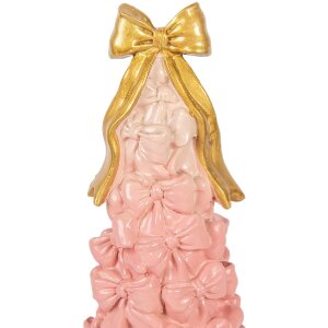 Decoración de pastel Clayre & Eef rosa-gold Ø 12 cm x 29 cm
