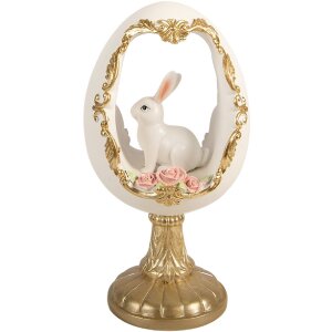 Decoración de huevo con conejo Clayre & Eef...