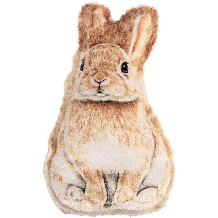 Cojín Conejo Clayre & Eef TW0628 Marrón Bianco 13x5x25 cm