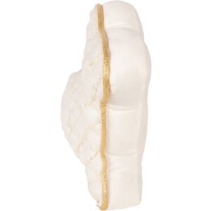 Tapón de puerta Clayre & Eef TW0630 con diseño de conejo blanco dorado 29x10x27 cm