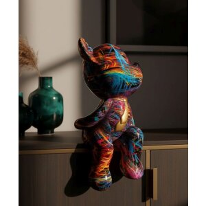 Figura decorativa Orsetto Psyco de Mauro Ferretti 10,5x12x23,5 cm