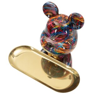 Mauro Ferretti Dekofigur CANE PSYCO mit Tablett Multicolor 22.5cm