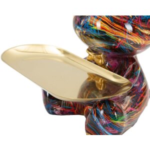 Mauro Ferretti Dekofigur CANE PSYCO mit Tablett Multicolor 22.5cm