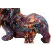 Figura decorativa Bassotto Psyco de Mauro Ferretti – Perro Dálmata multicolor en Polyresin, aprox. 20 x 14 x 16,5 cm