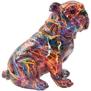 Figura decorativa BULL DOG PSYCO de Mauro Ferretti 21,5x15,5x21 cm