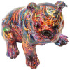 Figura decorativa BULL DOG PSYCO de Mauro Ferretti 21,5x15,5x21 cm