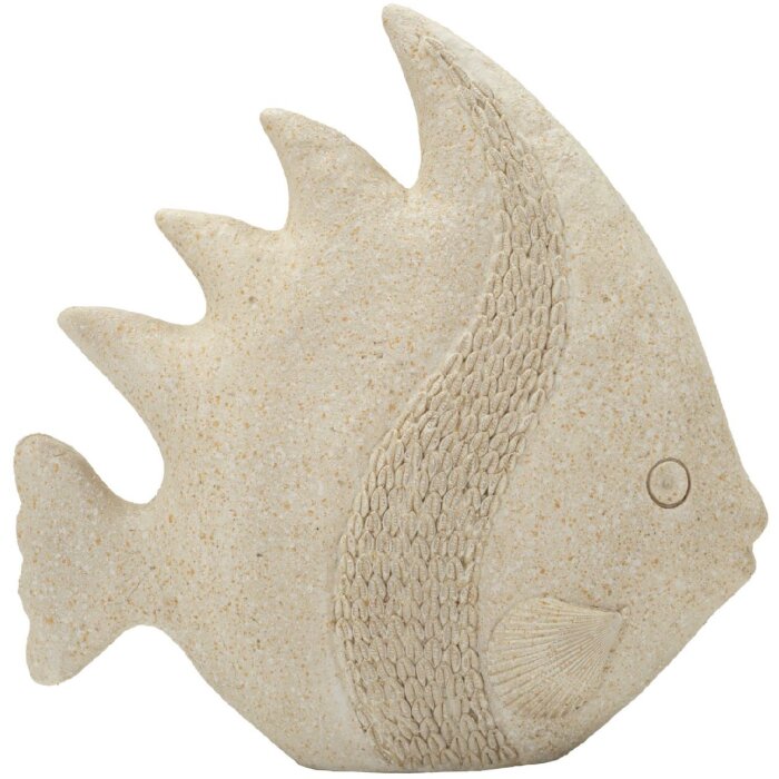 Figura decorativa PESCE SAND Mauro Ferretti 25,3x8,6x24,5 cm Beige