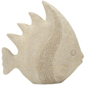 Figura decorativa PESCE SAND Mauro Ferretti 25,3x8,6x24,5 cm Beige