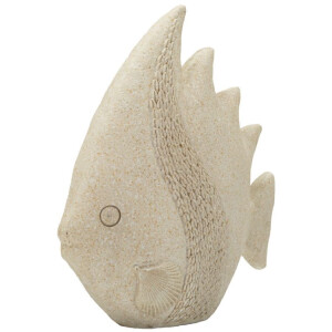 Figura decorativa PESCE SAND Mauro Ferretti 25,3x8,6x24,5 cm Beige