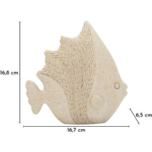 Figura decorativa Mauro Ferretti PESCE SAND 16,7x6,5x16,8 cm