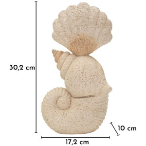 Figura decorativa CONCHIGLIA SAND 17,2x10x30,2 cm Mauro Ferretti