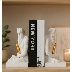 Set de soportes para libros Mauro Ferretti POSEIDONE 25,5x15x22,3 cm (2 unidades)