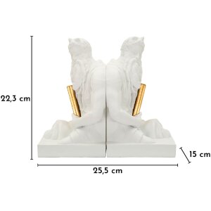 Set de soportes para libros Mauro Ferretti POSEIDONE 25,5x15x22,3 cm (2 unidades)